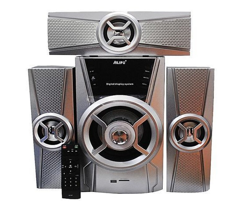 AILIPU Ailipu3.1 Multimedia Bluetooth Speaker with FM, USB, SD- Silver