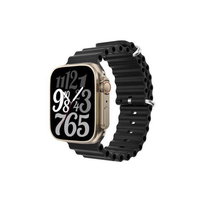 Smart Watch Series 8 Ultra Max 1:1 49mm Case Men Women Bluetooth Call Waterproof Wireless Charging NFC Smartwatch For android IOS IRO - Black