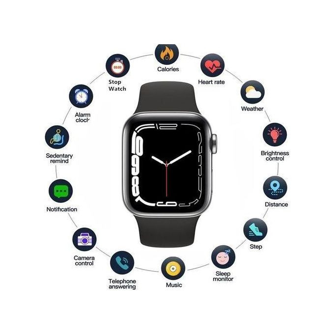 I7 Pro MAX Smart Watch Series 7 Waterproof Original Ip67 - black