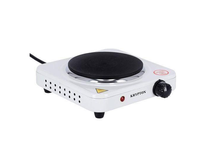 Single Solid Electric Hot plate / Hotplate 1000W - Black & White