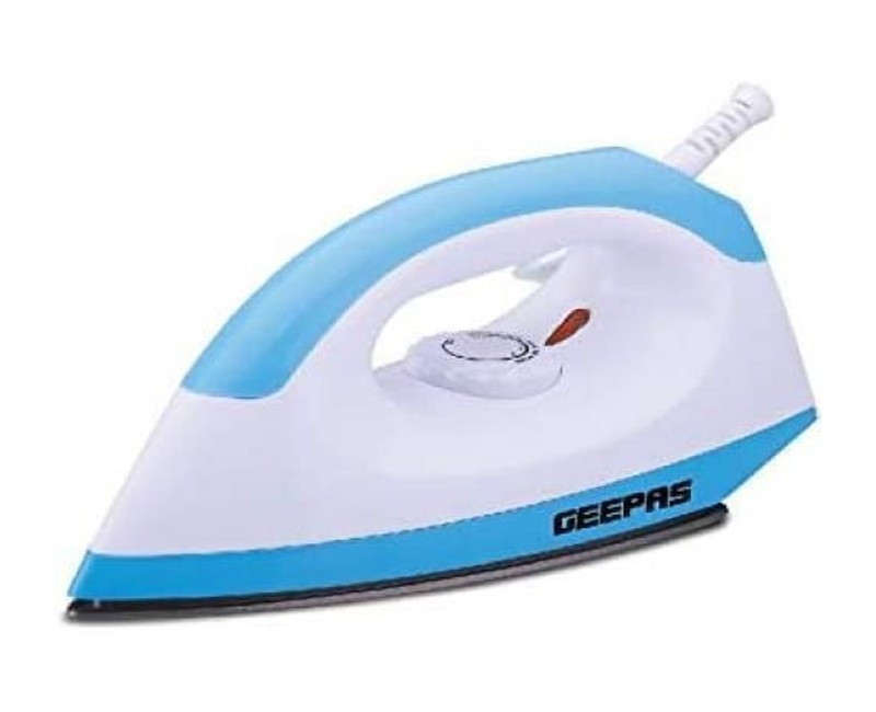 Geepas Dry Iron Non-Stick Coating Solplate GDI-7782 - Blue