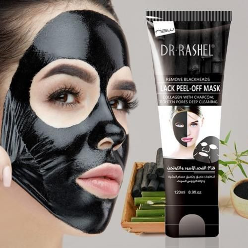 Dr Rashell Black Peel Off Mask With Collagen & Charcoal, 120ml