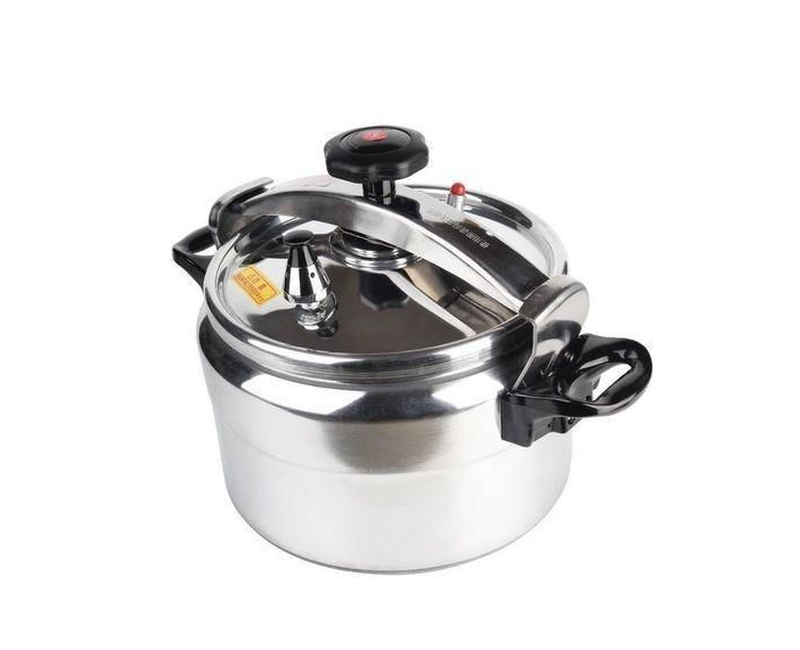 7 Litres / 7L / 7 Liters Stainless Steel Pressure Cooker With Steamer & Handles - Silver
