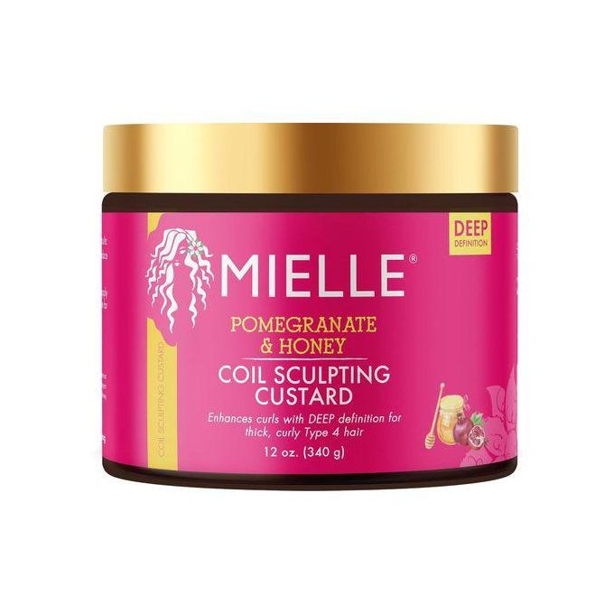 Mielle Organics Pomegranate & Honey Sculpting Custard, Natural Styling Cream Plus Moisture
