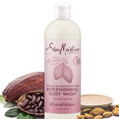 Shea Moisture Extra Dry Skin Replenishing Cocoa Almond Body Wash With Shea Butter 19.8 oz