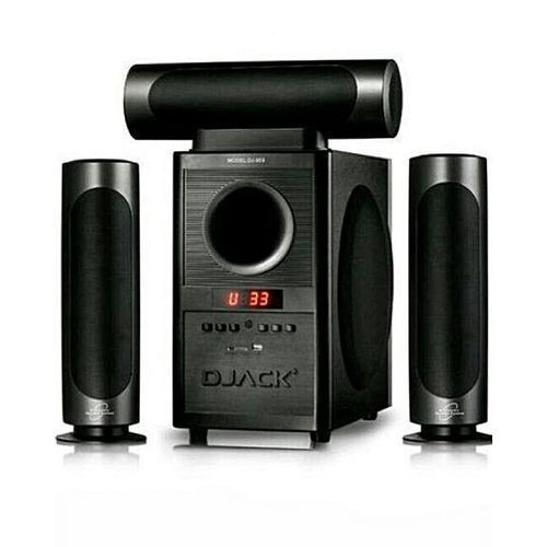 Djack Powerful 3.1 Xtra-Bass Amplified Bluetooth Home Theater System - Black.
