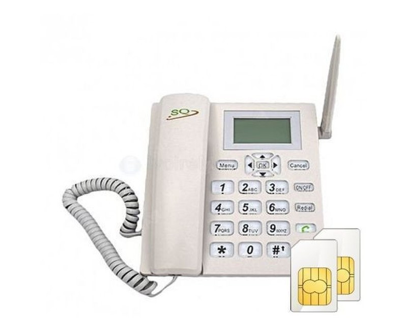 SQ Mobile LS 820 Dual Sim Office And Home Desk Phone / Land Line
