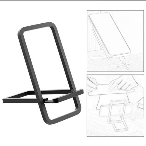 Cellphone Holder Foldable Desktop Mobile Phone Holder Black