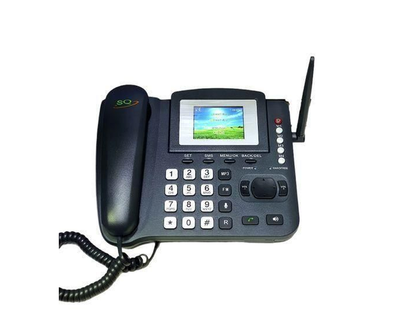 SQ Mobile LS-980 Dual Sim Gsm Wireless Landline Desktop Phone - Black