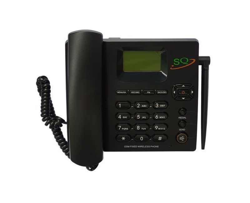 SQ Mobile LS-960 Dual Sim Gsm Wireless Landline Desktop Phone - black/ white