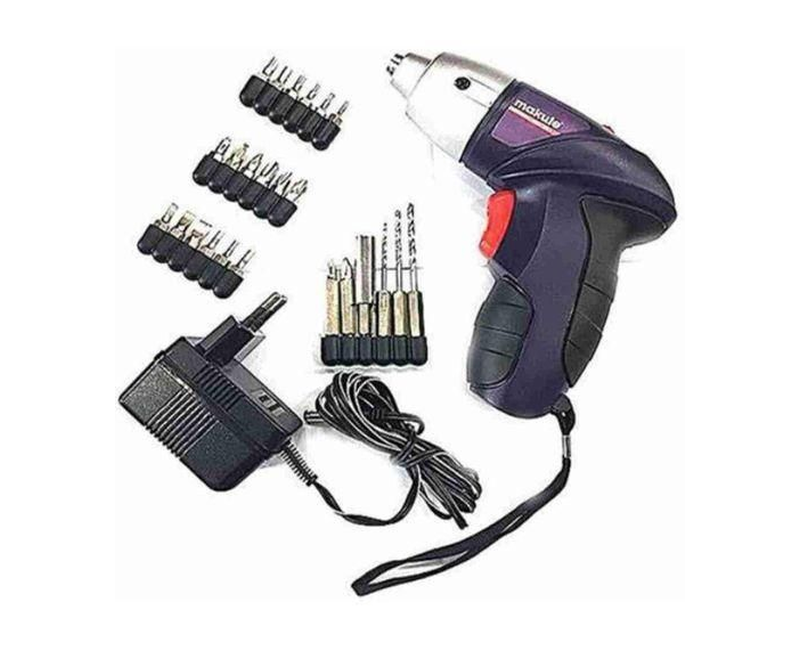 electric Non-slip Rechargeable Cordless Screwdriver/Drill Set - Multi Color
