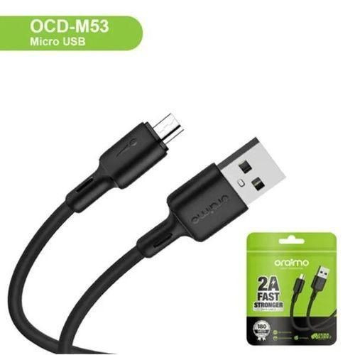 Oraimo USB Cable Data Cable/Charger Cable OCD-M53 1 Meter 5V2A Micro-USB - Black