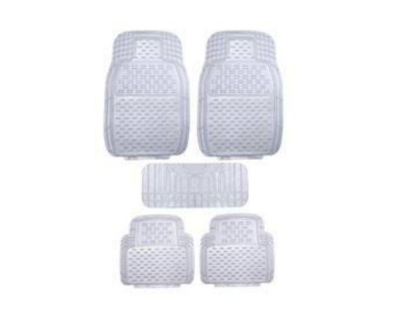 5 in 1 Full Set Rubber Car Floor Mat Carpets Grey