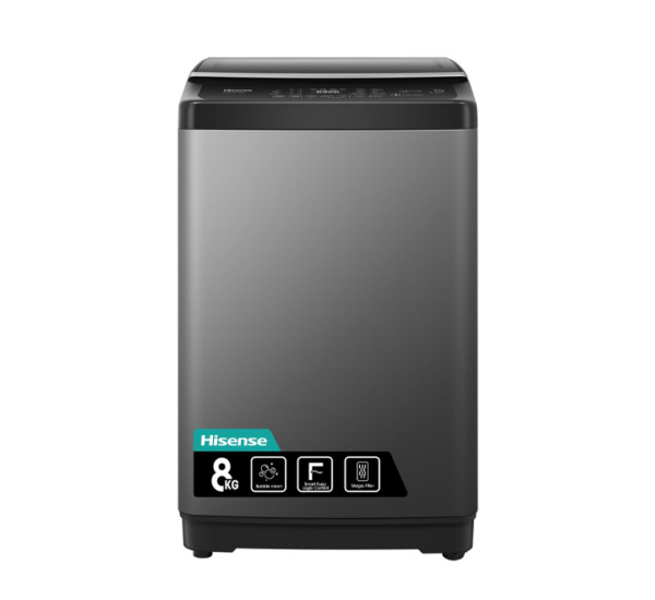 Hisense 8Kg / 8 kg Top Loading Automatic Washing Machine- Grey