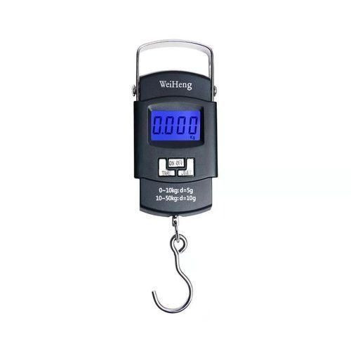 50Kgs / 50 Kgs Portable Hanging Weighing Scale With Clear Digital Screen- Black