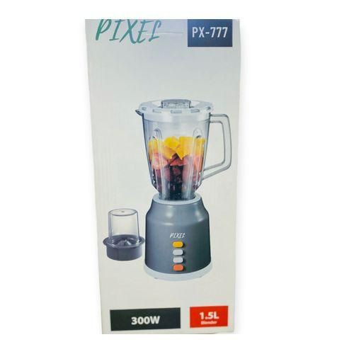 Pixel 1.5L 300w Unbreakable Blender 3Speed With Grinder- Grey