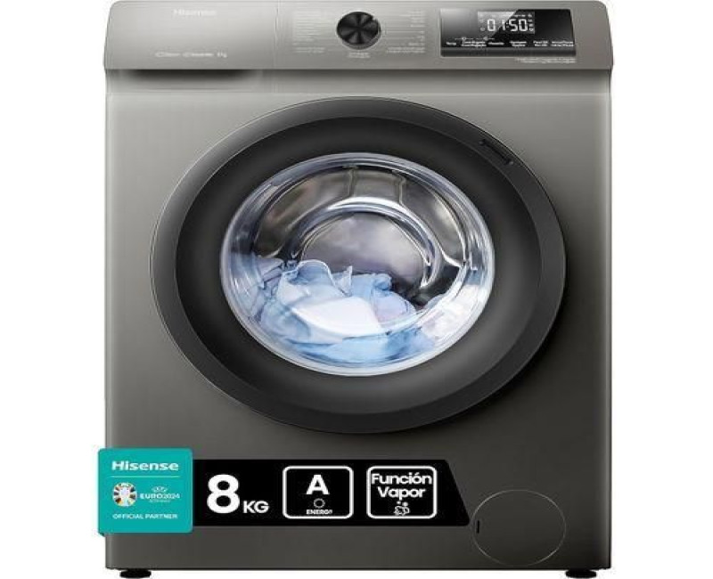 Hisense Front Loader Washing Machine 8 Kg / 8kg - Silver.