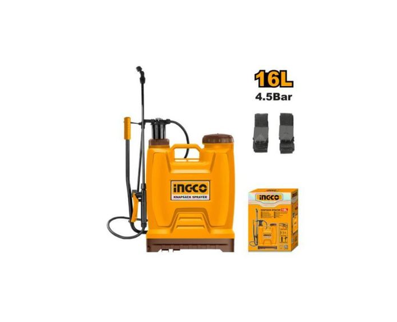 INGCO HSPP41602 - Knapsack Backpack Pressure Sprayer - Yellow