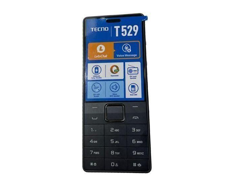 Tecno T529 - 2.4" 8MB RAM 8MB ROM 2500mAh Black