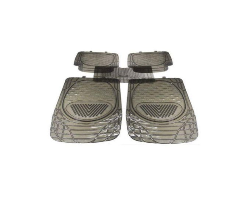 5pcs in 1 Smoke Car Floor Mat Carpets Black