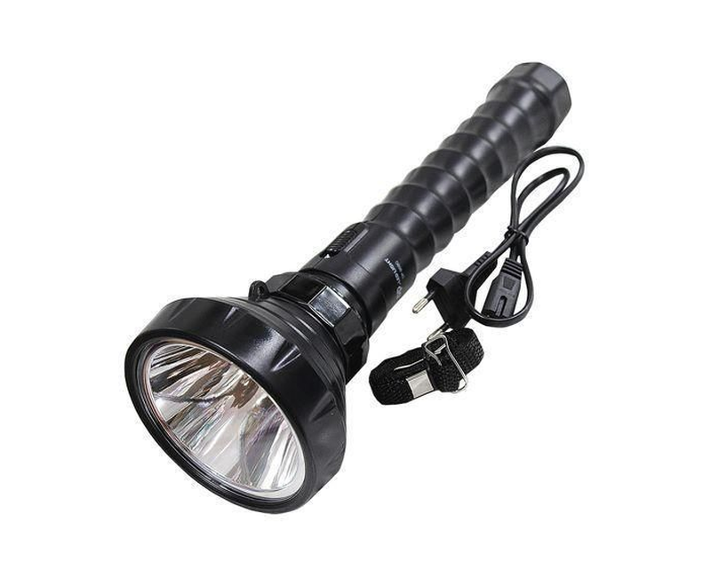 Dp Portable, Powerful And Rechargeable Flashlight Torch - Black