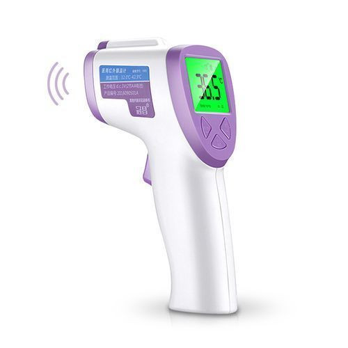 Medical Infrared Thermometer Temperature Gun - White, Purple