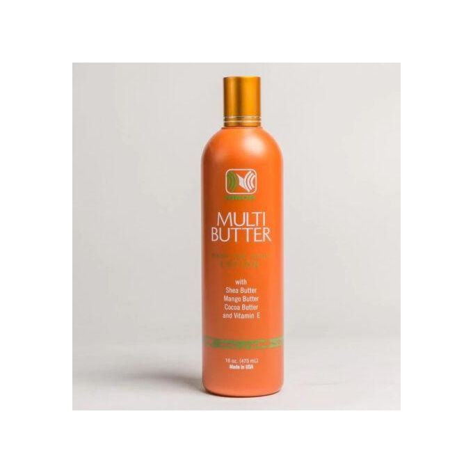 Multi Butter Hand and Body Lotion with Shea Butter, Mango Butter, Cocoa Butter & Vitamin E. (16 oz)