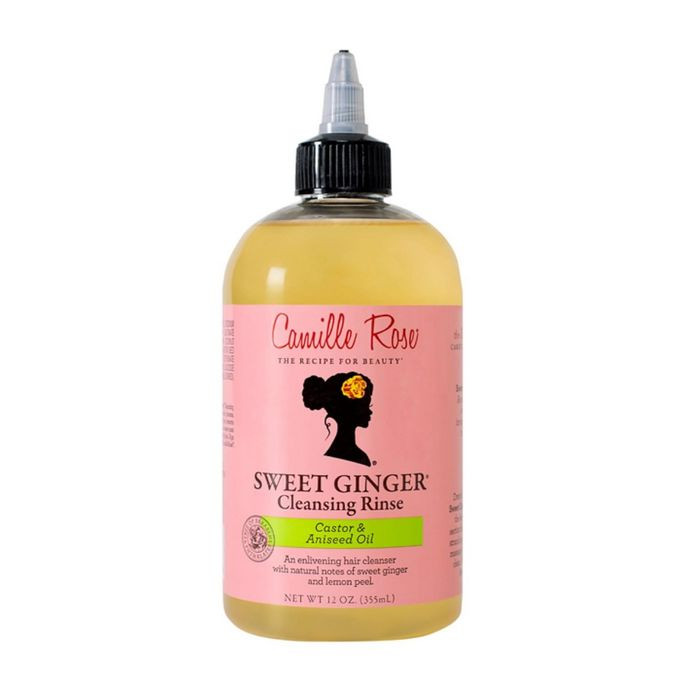 Camille Rose Sweet Ginger Rinse, Hair and Scalp Cleanser with Ginger Root and Aniseed Oil, to Clarify and Moisturize, for all Hair Types, 12 oz /1pack