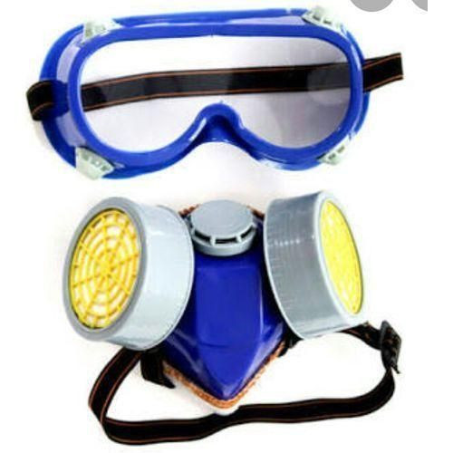 Anti Dust Spray Face Mask, Dust Face Goggles - Blue