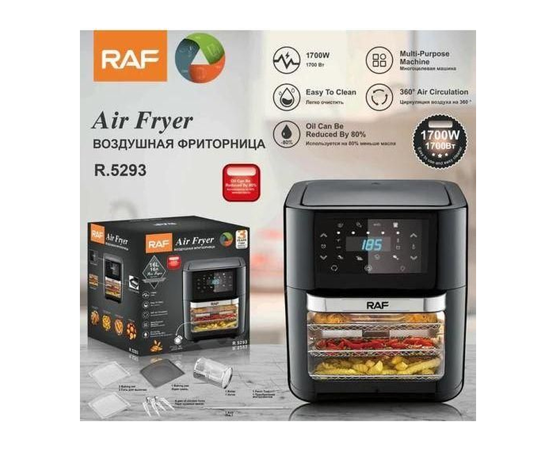 RAF 16L Electric Digital Air Fryer -Black