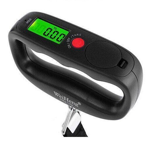50kg LCD Digital Luggage Weighing Scale Design May Differ - Black