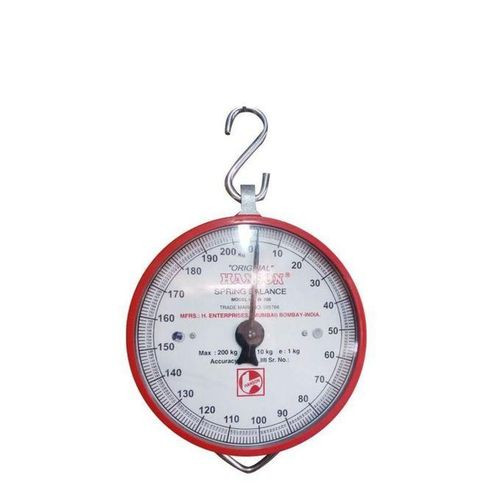 Hanging Weighing Scale With 200Kg Maximum - Red