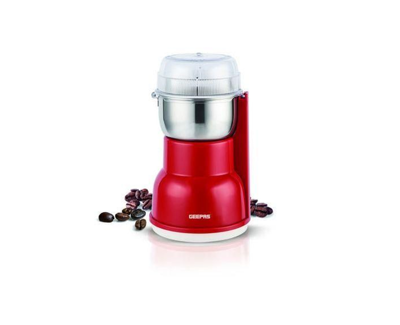 Geepas 180W Electric Coffee Grinder - Red