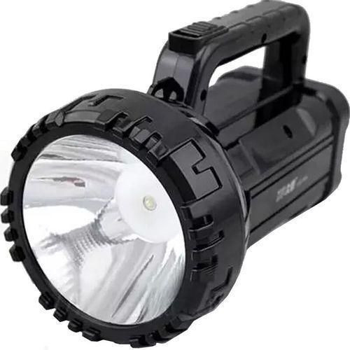 Dp Rechargeable Flashlight Torch Led Light 75W Portable Rechargeable Torch LED Light - Black