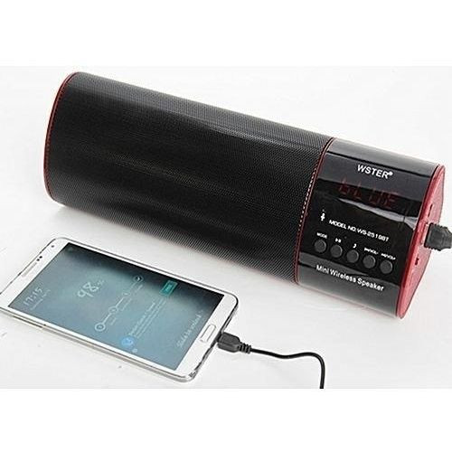 Wster Portable Bluetooth Speaker With FM Radio - Multicolor
