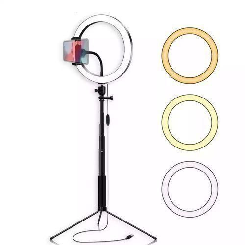 Soft Ring Light 12 Inch Ring Light With Stand, For Tik Tok, YouTube,Live Stream - Black
