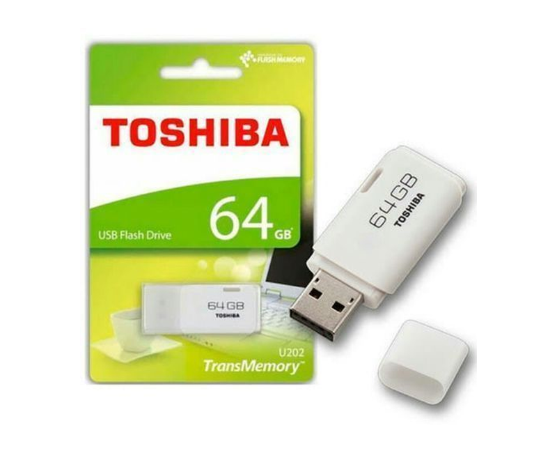 Toshiba 64GB High Speed Flash Disk Drive - White