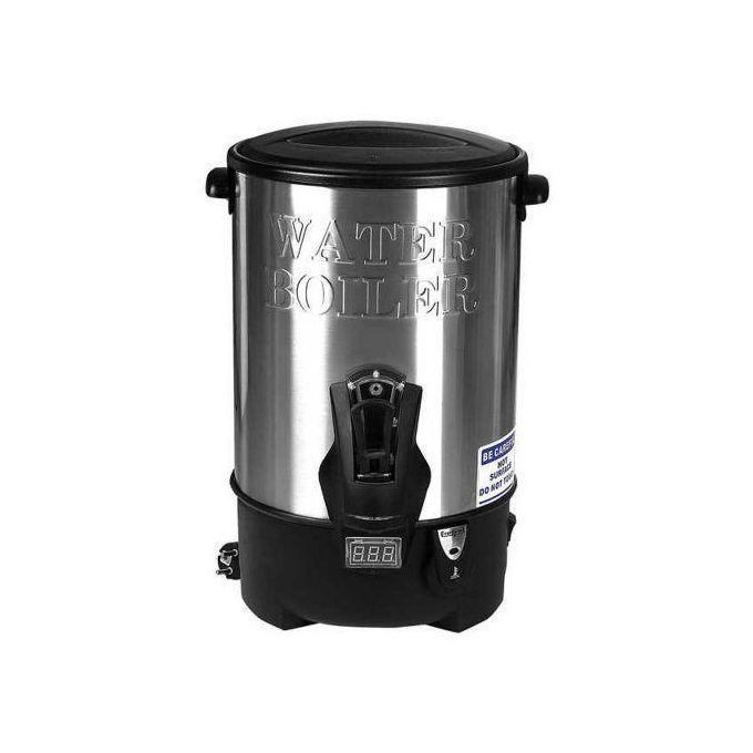 30 Litre Commercial Hot Water Boiler Tea Urn Warmer- Black -Silver