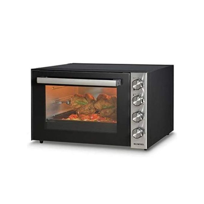 Luxell 70 Litres Electric Oven Cooker Grill, Double Glass - Black