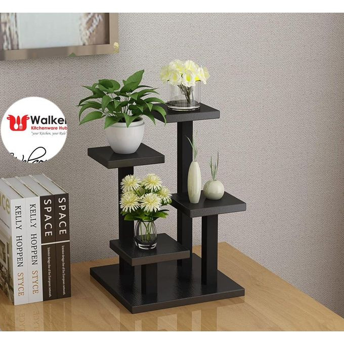J-Flower Stand Desktop Flower Stand Metal Free-Standing Mini Plant Stand Multifunction Storage Shelf-MULTICOLOR