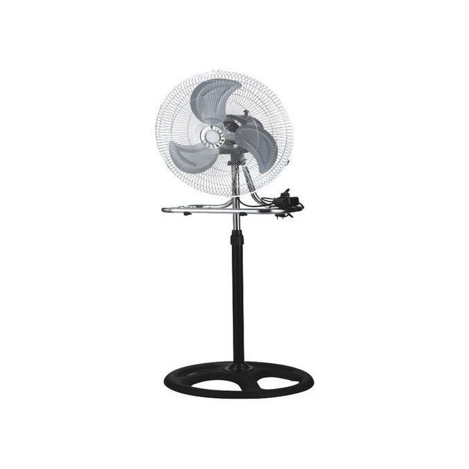 18" Stand/ Table Oscillating & Adjustable Electric Fan -Silver,Black