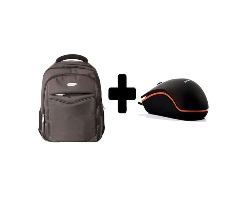 Radar Laptop Back Pack Plus Free Mouse - Black