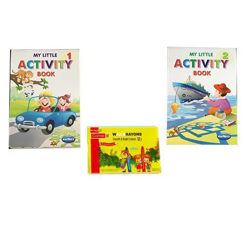 Other Kid's Tiny Activity Books And Crayons (3 Pack)-Multicolor