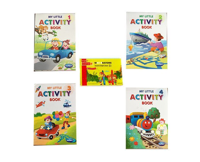 Other Kid's Tiny Activity Books and Crayons (5 Pack)