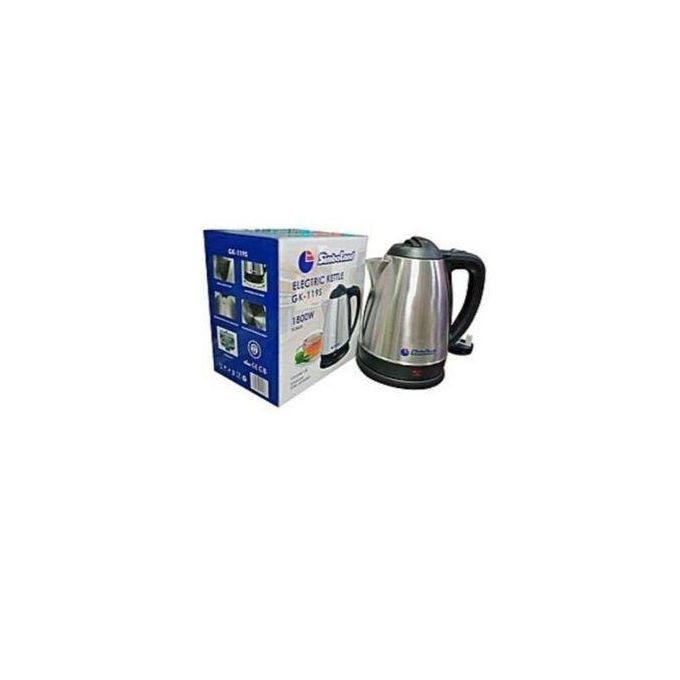 Simbaland Electric Fast Cooking Kettle/ Percolator 1.8L- Silver