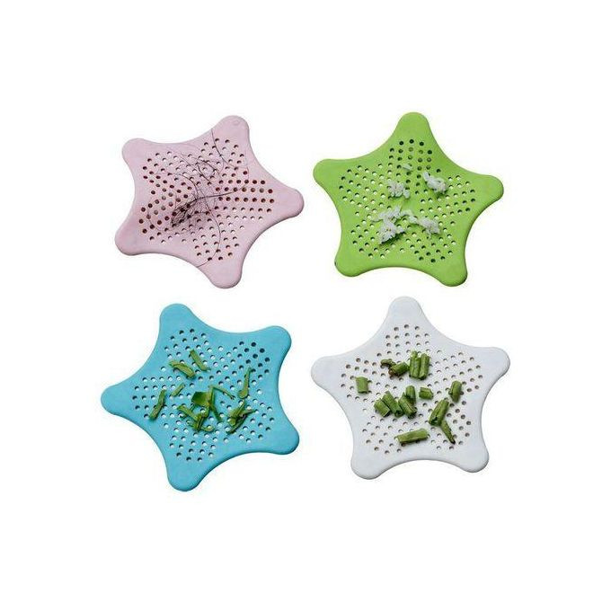 4Pc Kitchen Bath Sink Strainer Sink Filter Shower Drain Hair-MultiColor