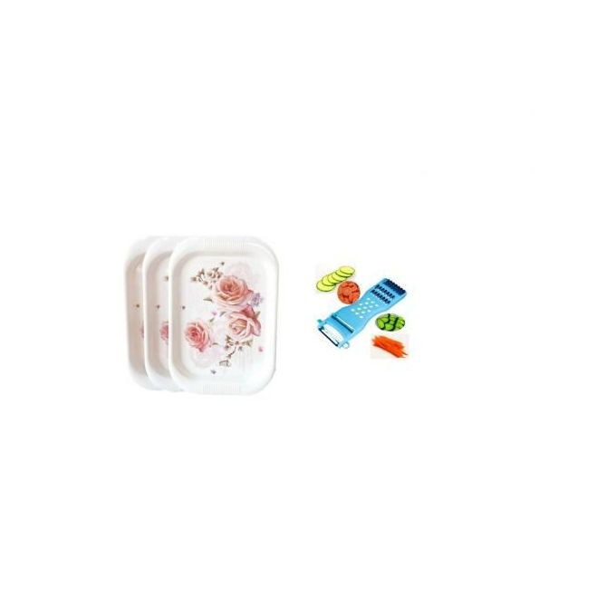 Set of trays