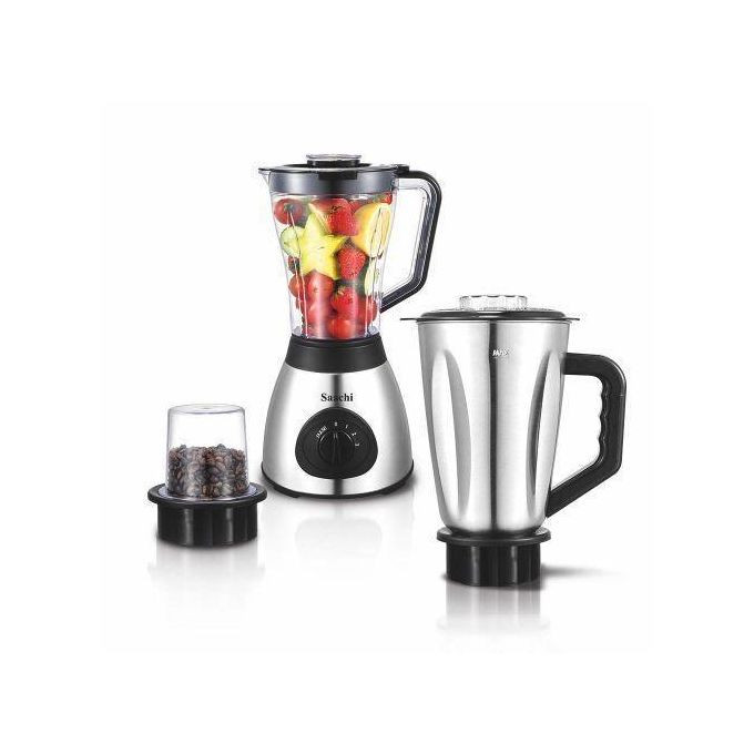 Saachi 3 In1 Blender/Grinder NL-BL-4410 - Silver