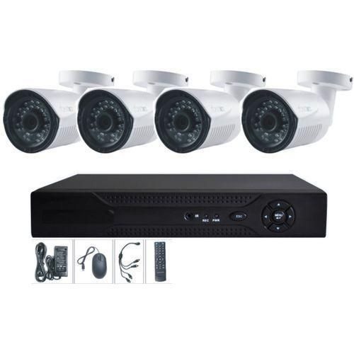 AHD 4 Channel DVR & 2.0Mp Cameras Security Recording System - Black/White