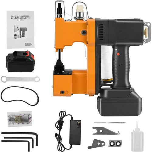 Portable Automatic Cordless Electric Bag Sewing Machine Portable Bag Stitcher for Various Bags - Multicolor